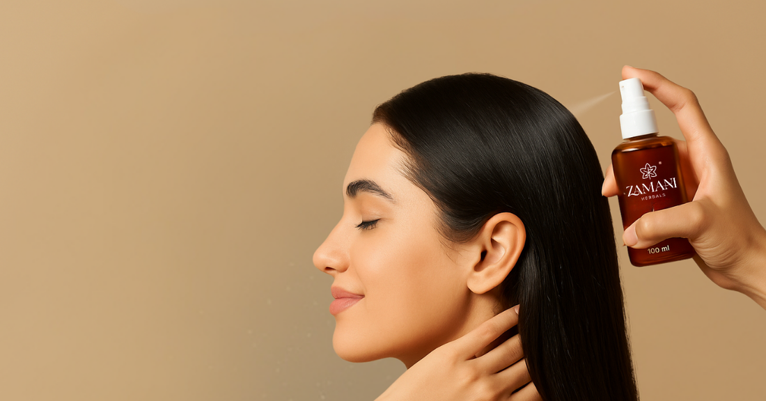 Zamani Herbal Spray for natural hair fall control and dandruff 