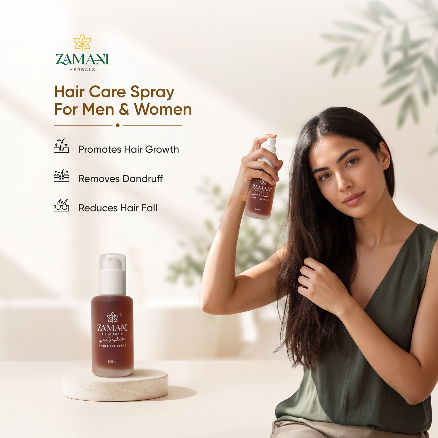 Zamani Herbals Hair Care Spray for Men & Women
